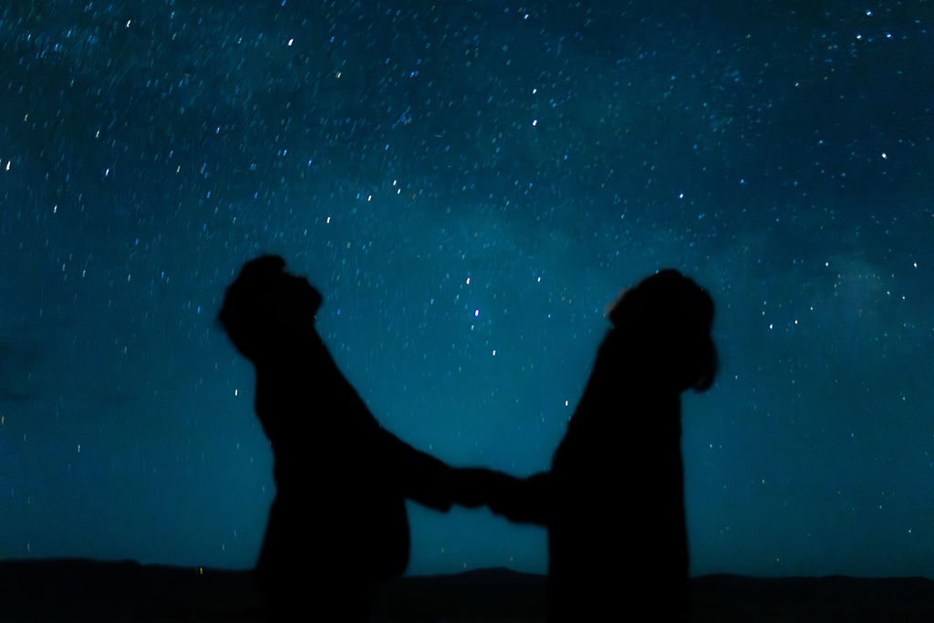 astrophotography elopement in the grand tetons