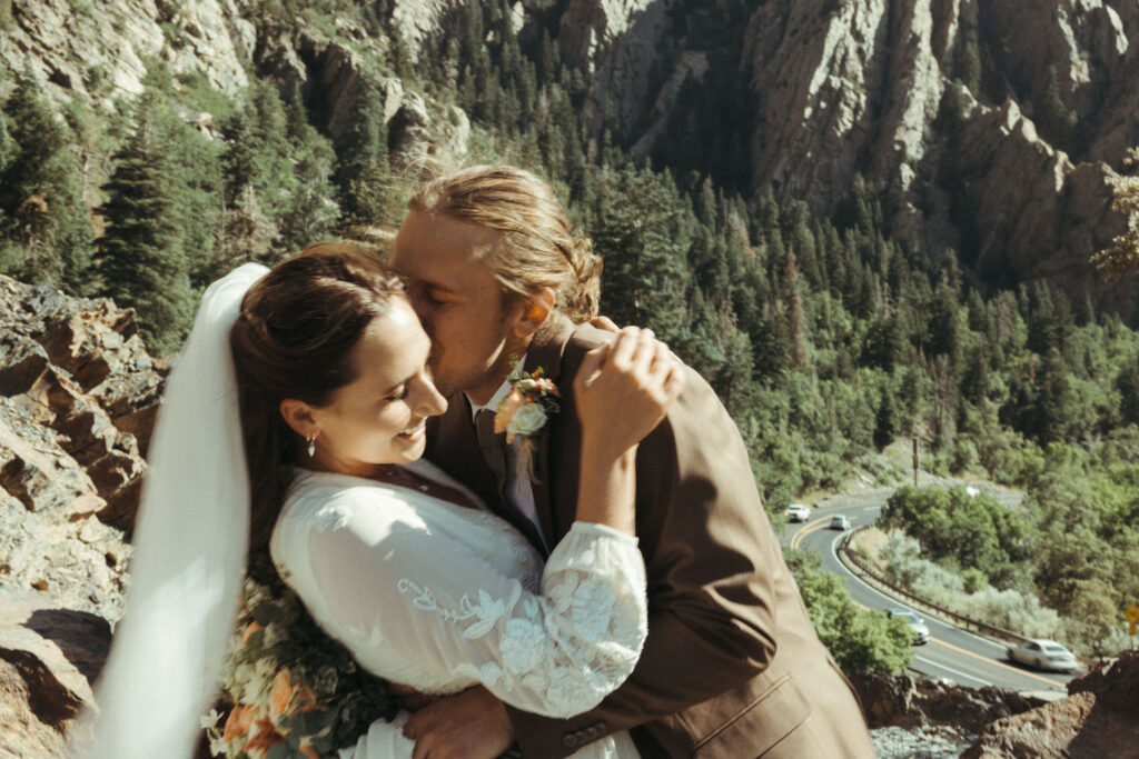 brighton ski resort summer wedding