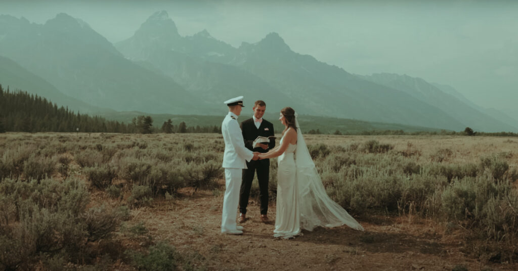 Jackson Hole wedding videographer for couples getting married in the Tetons.