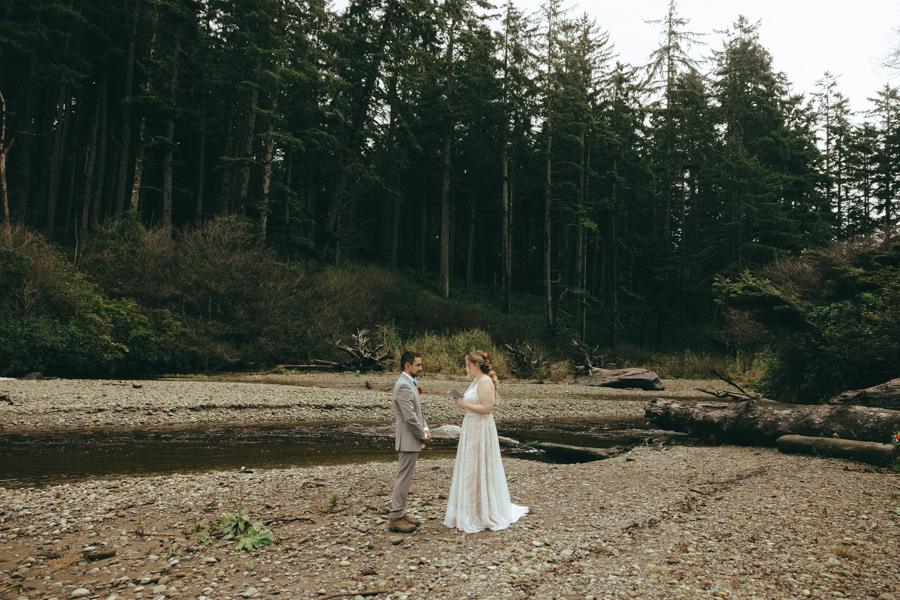 Elopement on Ruby Beach.