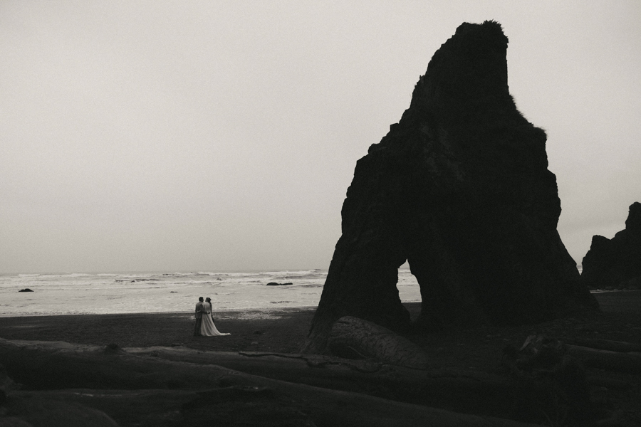 Olympic National Park wedding on Ruby Beach.