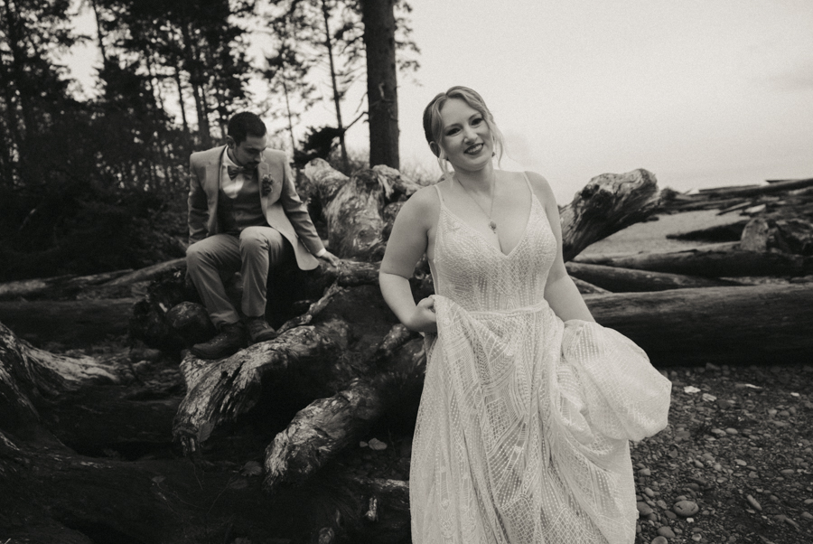 Getting married in Olympic National Park on Ruby Beach.