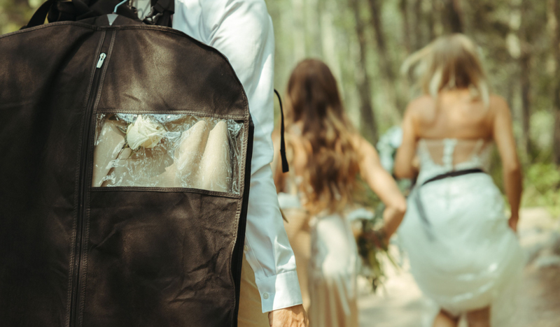 Wedding details for a hiking elopement