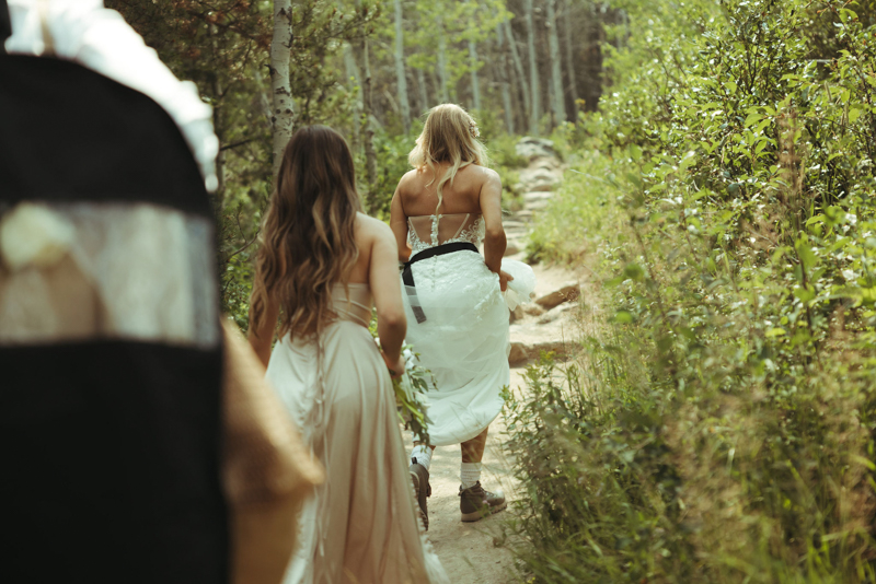 Hike to Taggart Lake for an elopement.