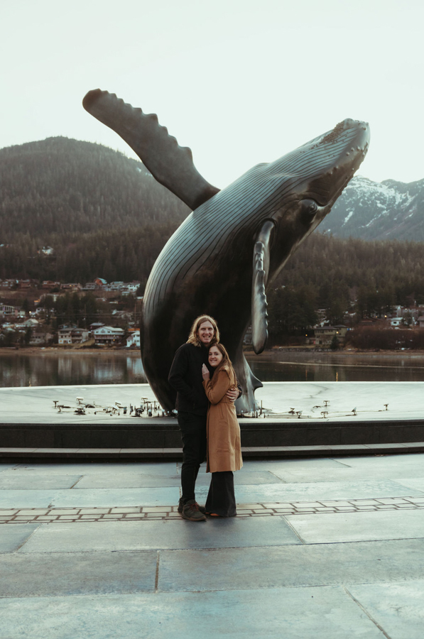 Juneau engagement session at the Whale Project