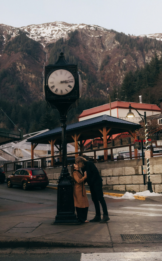 Engagement photoshoot in Juneau Alaska