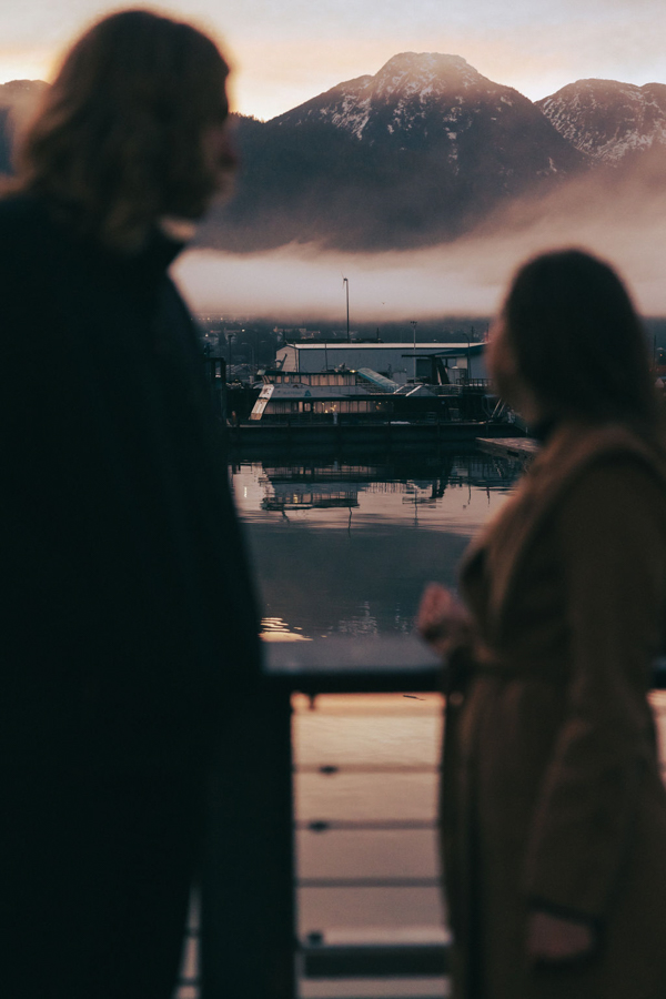 Engagement photoshoot in Juneau Alaska