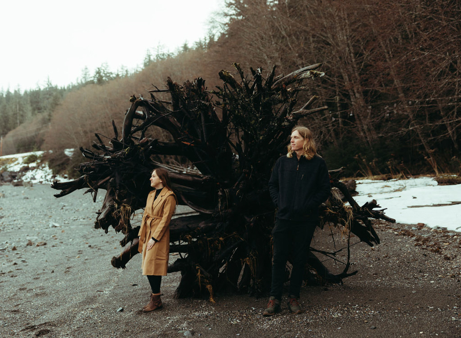 Winter Juneau engagement session in Alaska