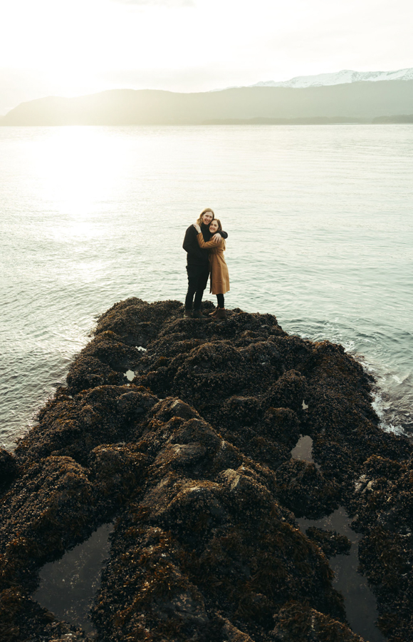 Engagement photoshoot in Juneau Alaska