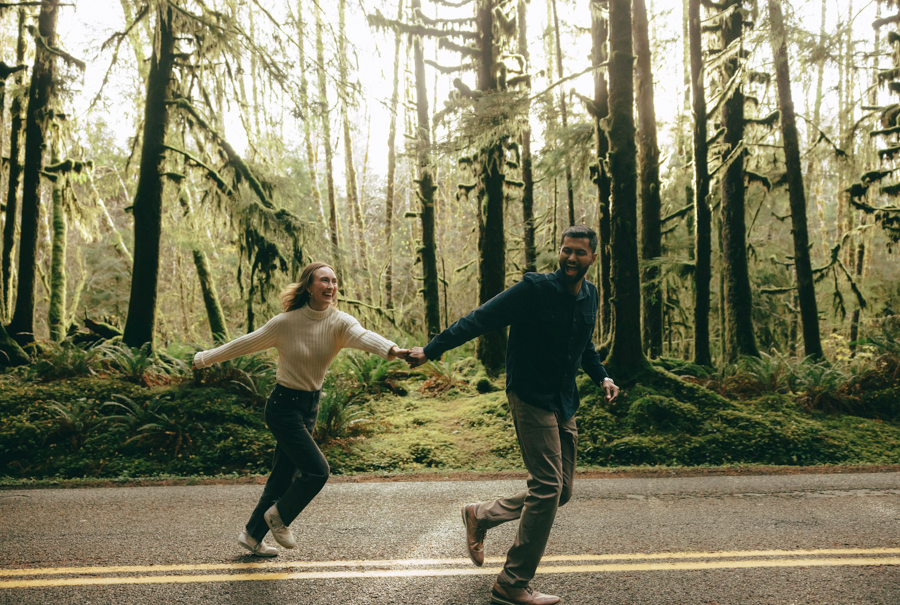 Olympic National Park engagement photos