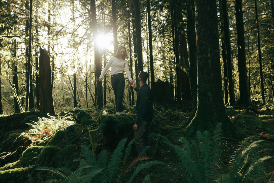 Olympic National Park engagement photos