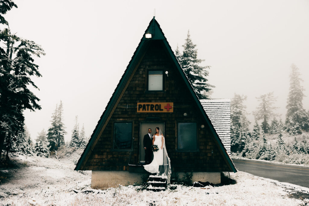 Snowy Fall Elopement at Mount Baker