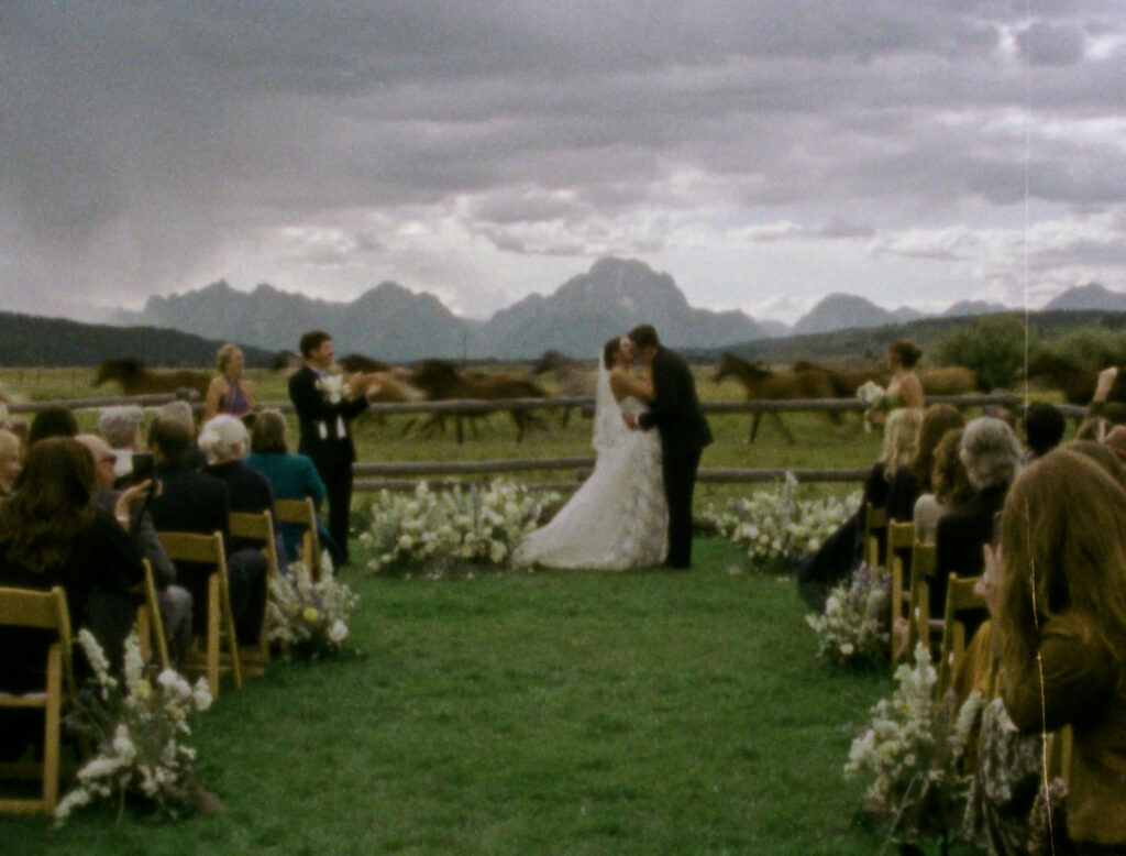 Diamond Cross Ranch wedding video in Jackson Hole